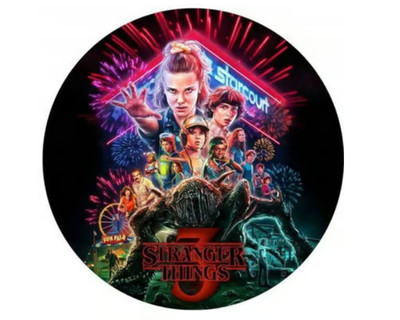 Essbar Stranger Things Tortenaufleger  Stranger Things Deko Serie Fondant