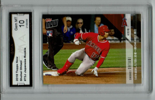 2018 Shohei Ohtani Topps Now Japanese Variation Rookie Gem Mint 10 #72J