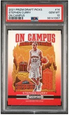 2021-22 Panini Prizm Draft Picks - On Campus Stephen Curry #14