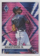 2021 Panini Chronicles Phoenix Pink Pulsar Ronald Acuna Jr #8 0sw9