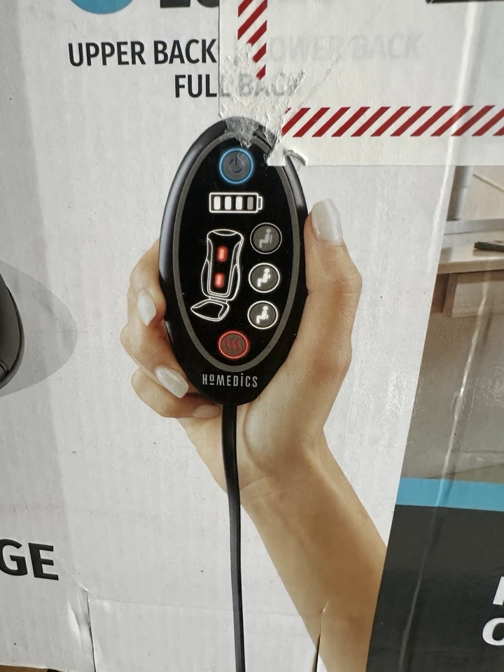 Беспроводная массажная подушка шиацу с подогревом глубоких тканей HoMedics с 3 зонами массажа - Изображение 4 из 4