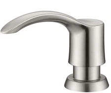 GAGALIFE Kitchen Sink Soap Dispenser with Large Bottle (Brushed Nickel), Buil...