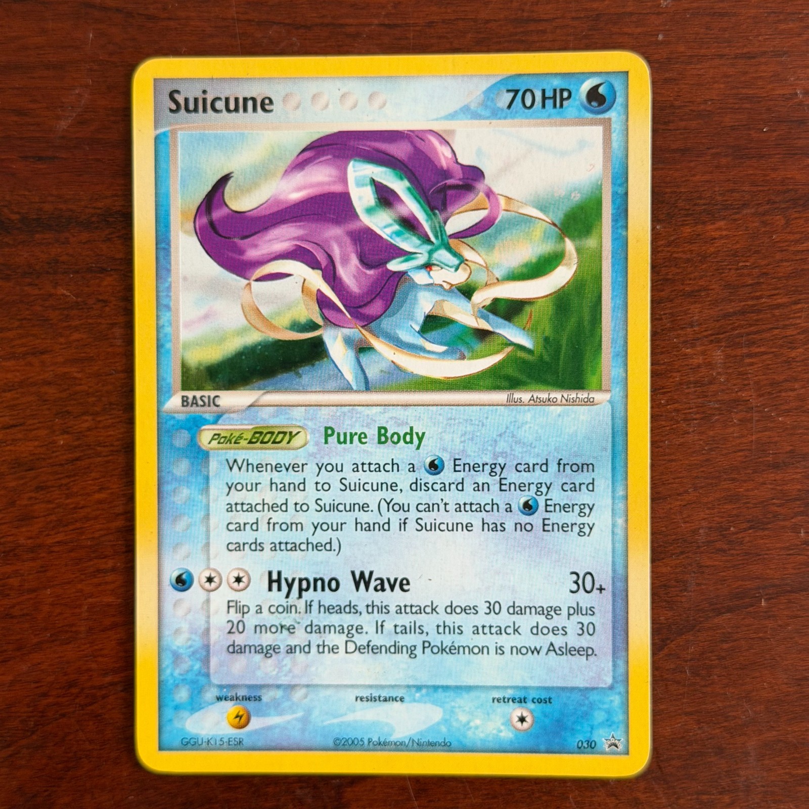 Suicune 030 Holo Black Star Promo Pokemon Card