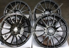 16" Black FX004 Alloy Wheels For Skoda Fabia Rapid Kamiq Roomster 5x100
