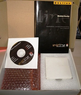 4-Port 10/100 Base-T  DSLline Modem Router von Goldline