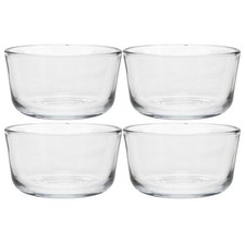 Pyrex 7202 (1-Cup) Clear Glass Bowls (4-Pack)