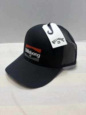 NEW Billabong Walled Trucker Hat Stealth Black Classic Six Panel Mesh Back NWT