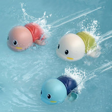 Wind up Turtle Bath Toys,Floating Swimming Turtles for Toddlers 3Pk