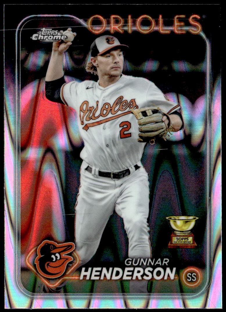 2024 Topps Chrome #36 Gunnar Henderson Raywave Refractors E1