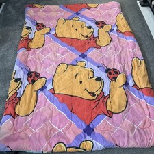 Vtg Disney Winnie The Pooh  Tigger Reversible Bed Comforter