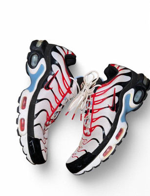 Nike Air Max Plus Tn White Black University Red Psychic Blue Cw6975