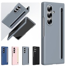 For Samsung Galaxy Z Fold 7 6 5 4 3 Matte Case Stylus Holder Screen Protector