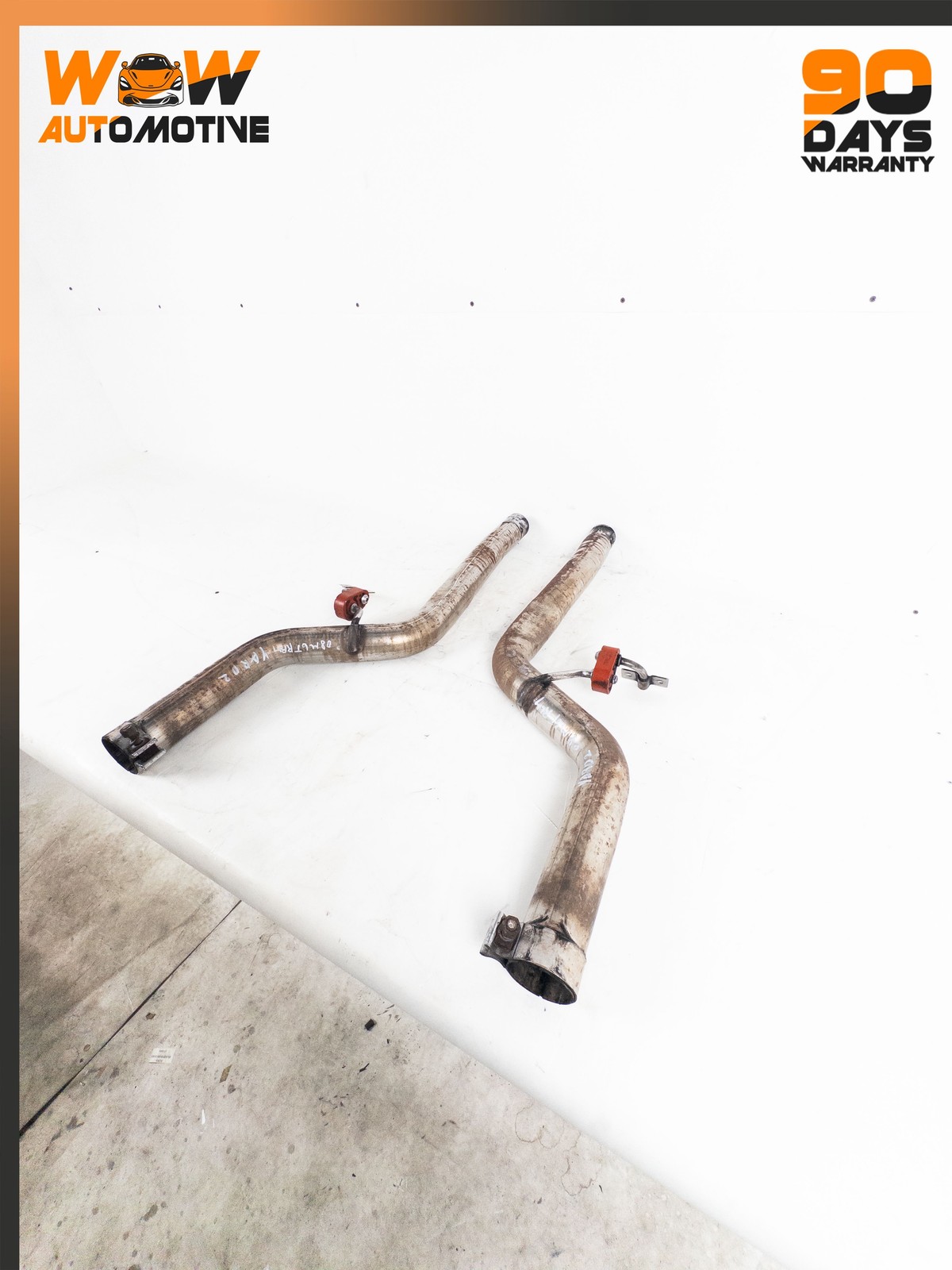 08-19 MASERATI GRANTURISMO REAR LEFT RIGHT EXHAUST PIPE ASSEMBLY SET OEM