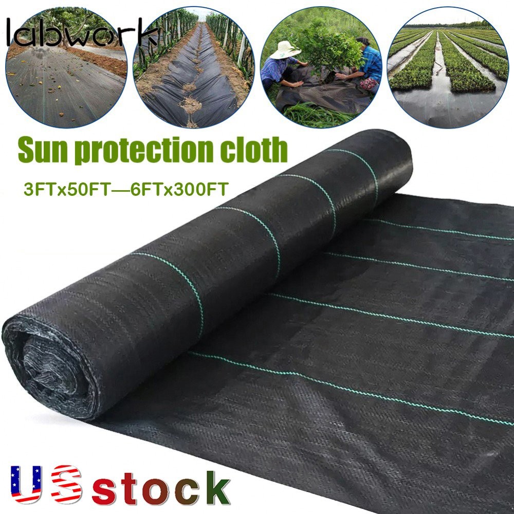 Durable Weed Barrier Landscape Fabric 3.2oz PP Woven Ground Cover Chemical-free