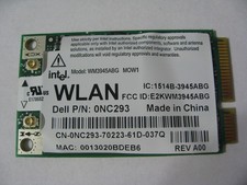INTEL 3945 ABG WIFI WIRELESS CARD DELL P/N NC293 D620 D820 D630 D830 M1710 M1730
