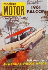 Modern Motor Mag January 1961 Ford XK Falcon Wagon