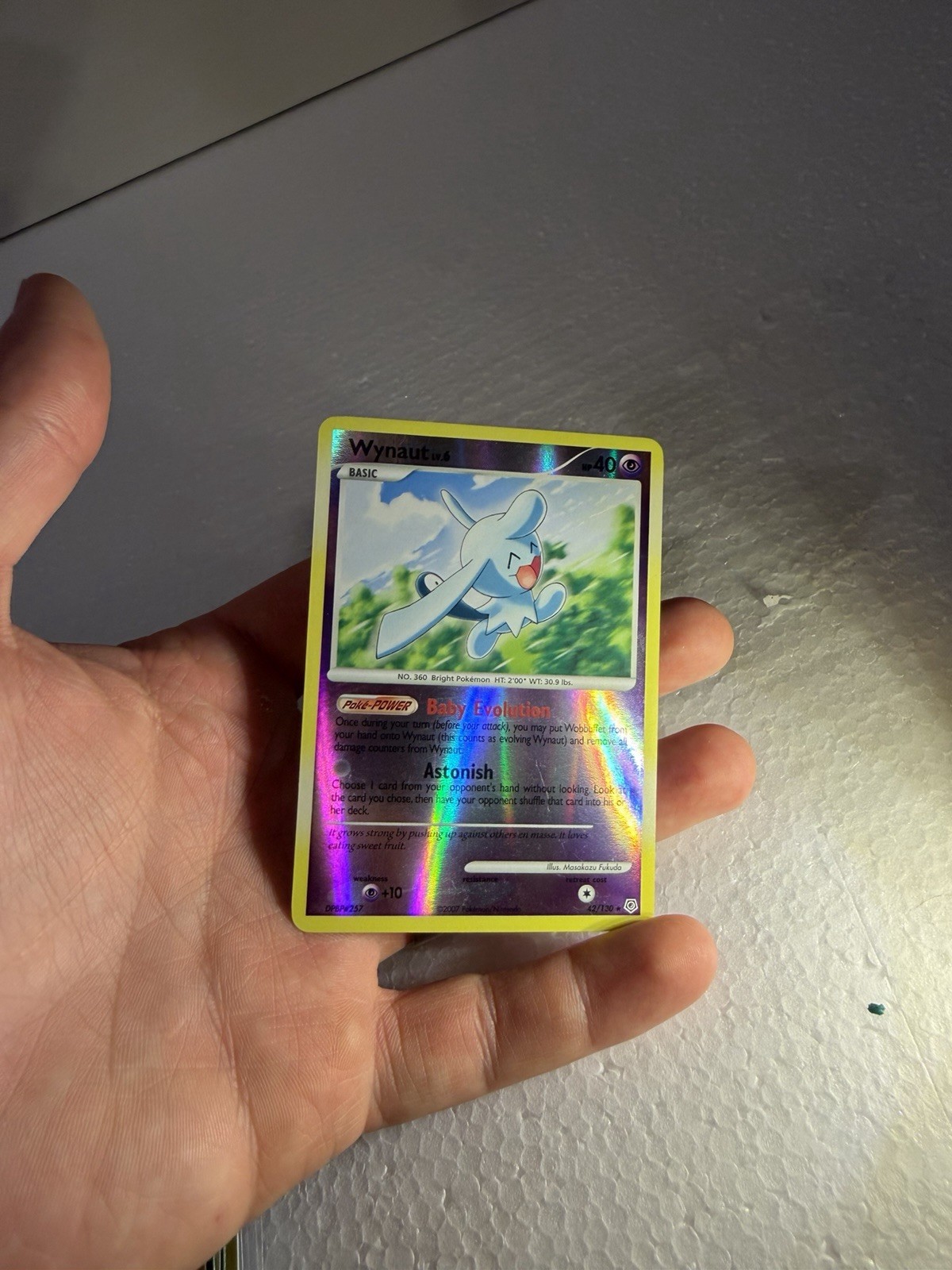 Pokémon TCG Wynaut Diamond & Pearl Reverse Holo Rare 42/130