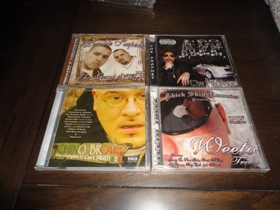 4 Chicano Rap CD Lot - WEETO Possible Suspects CHINO BROWN A.P.P. the Prophet