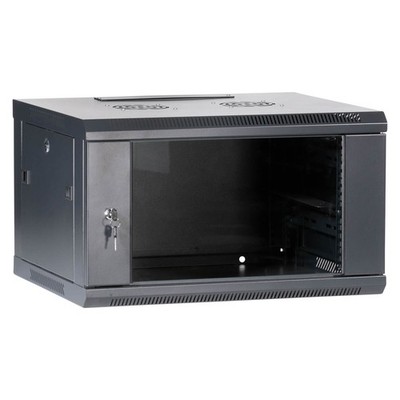 19'' Wandgehäuse Netzwerkschrank Serverschrank 6HE Tiefe 500mm schwarz ProfiPatch