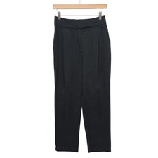 Reformation Womens Pants Black High Rise Pleated Classic Straight Trouser Size 2