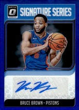 2018-19 Donruss Optic #SG-BBR Bruce Brown Signature Series Blue #/25 Auto E1