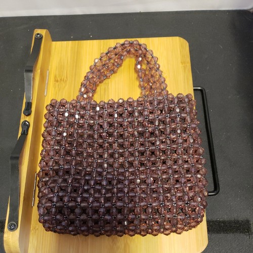 Petit Sac à Main GAP Perlé - Couleur Prune/taupe - Neuf Sans étiquette