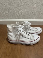 Converse Chuck Taylor All Star White High Top Canvas Shoes Men Size 5 see photos