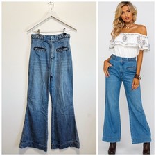 FREE PEOPLE Seasons In The Sun Flare Jeans High Rise Size 28 We The Free