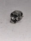 Vintage Taxco Mexicana 925 Sterling Silver Tribal Biker Pendant Choker Skull