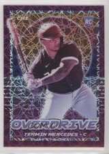 2021 Panini Chronicles Overdrive Purple Velocity Prizm Yermin Mercedes #8 0v7