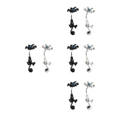 Set of 4 Mode-Nabelnagel Bauchschmuck Bauchnabelringe Aus Edelstahl