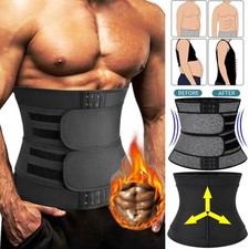 Unisex Waist Trainer Bodysuit Tummy Control Sculpting Shapewear Belt Body Shaper