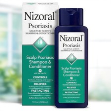 NIB Nizoral 11oz Scalp Psoriasis Shampoo and Conditioner For All Hair Types