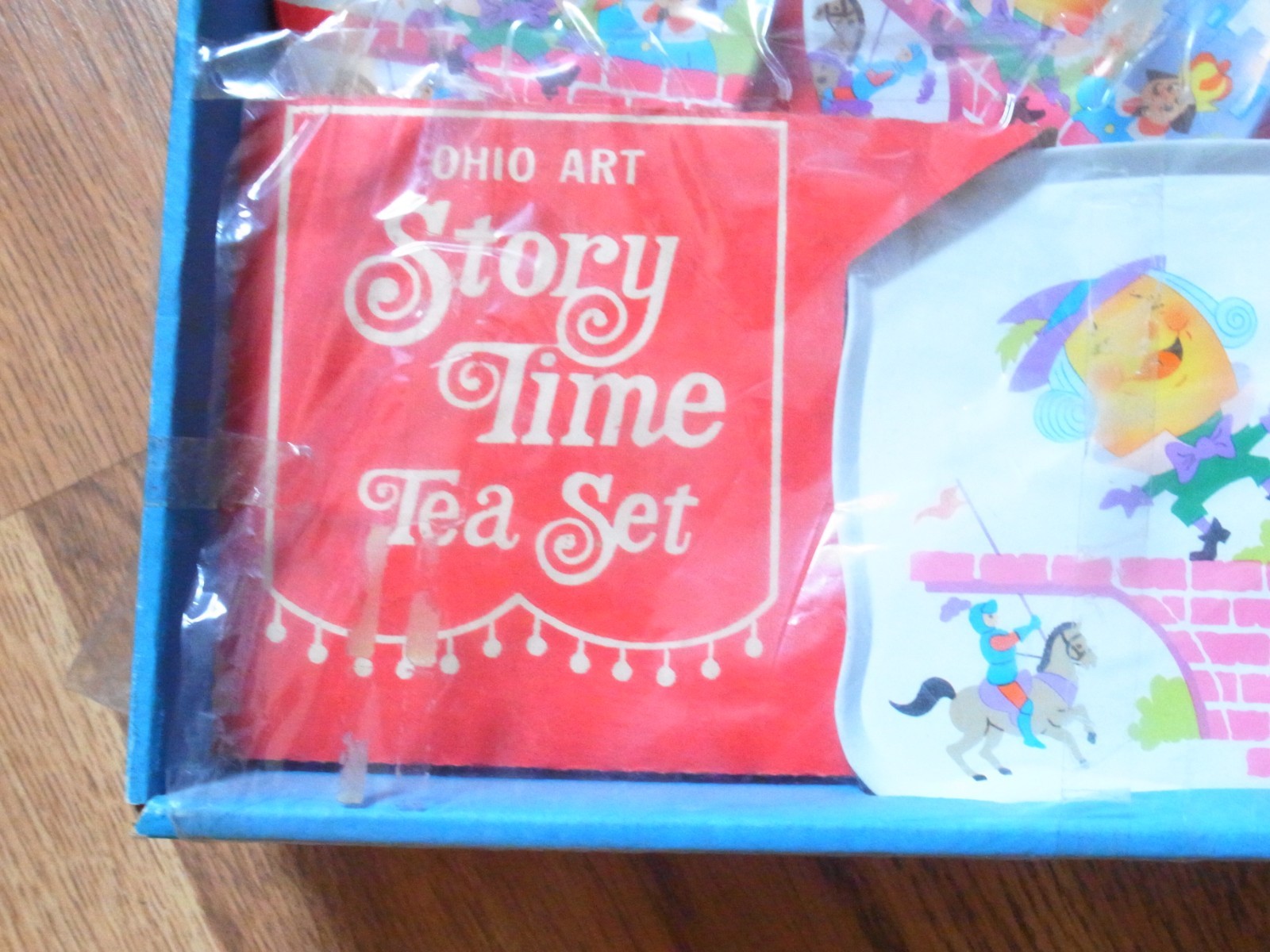 Vintage Ohio Art Story Time Humpty Dumpty 10 Pc. Toy Dish Set-New in Box-VHTF!