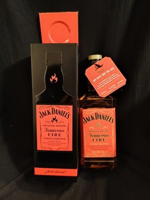 Jack Daniels Fire Whiskey Likör mit  Box