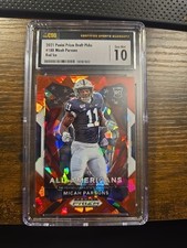 2021 Prizm Draft Picks Micah Parsons RC Red Ice Crusade All American #188 CSG 10