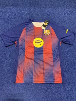 Lamine Yamal Barcelona FCB Mens Small Soccer Barca Champions League Jersey NWT