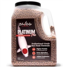 Blue Ridge Koi Fish Food 4.5lb Koi Food 3/16  Platinum Pro Formula Goldfish Food
