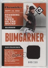 2017 Panini Chronicles Swatches 40/299 Madison Bumgarner #CS-MB 1j2