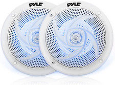 Marine Speakers - 4 Inch 2 Way Waterproof and Weather Resistant Outdoor Audio St