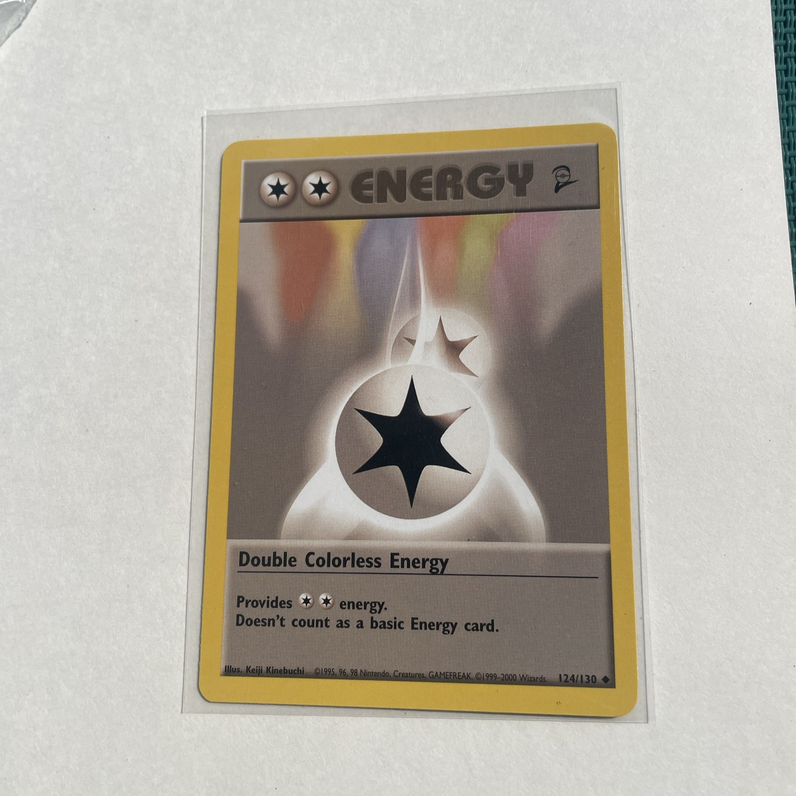 Double Colorless Energy 124/130 Base Set 2 Pokemon Card