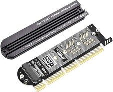 ELUTENG NVMe PCIe 4.0 Adapter M.2 SSD to X4/X8/X16 Card with...