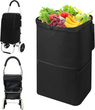 Borsa per Carrello Della Spesa, Borse per Carrello Pieghevoli in Tessuto Oxford 