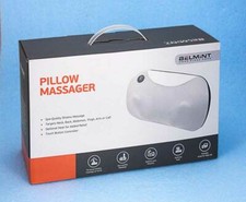 Belmont Shiatsu PILLOW MASSAGER Heat Deep Kneading Cushion Neck Back Arm  More