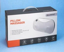 Belmont Shiatsu PILLOW MASSAGER Heat Deep Kneading Cushion Neck Back Arm & More