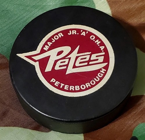 PETERBOROUGH PETE'S MAJOR JR. A OHA CMJHL SPIEL PUCK MADE IN 🇨🇦 VINTAGE - Bild 2 von 7