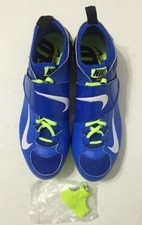 Nike PV II Pole Vault Track  Field Spikes Blue Volt Black Mens Size 11.5