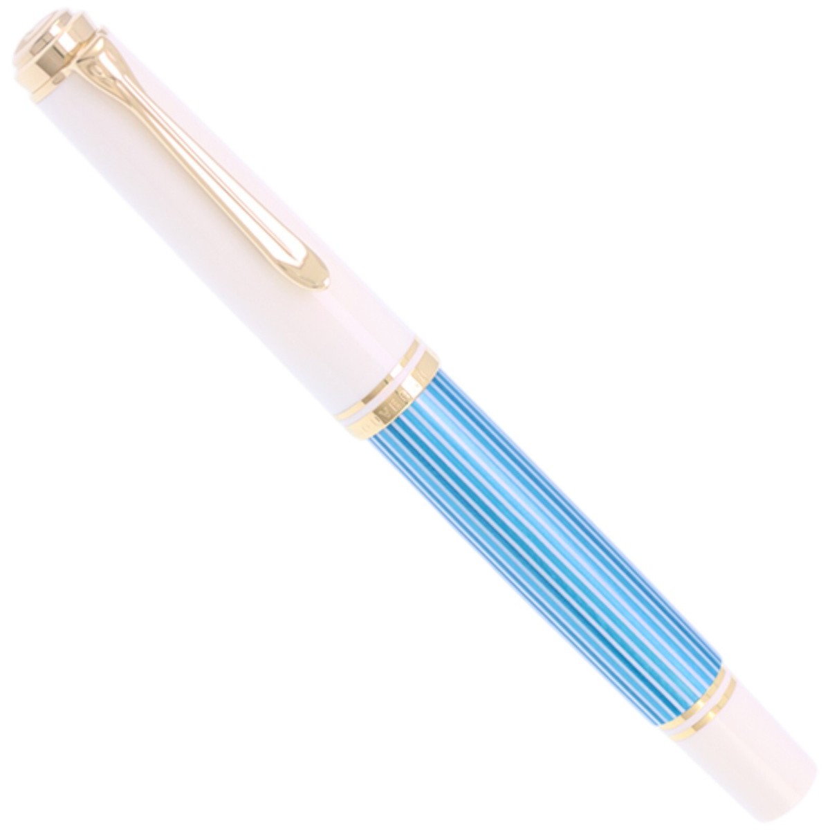 Pelikan Souveran M600 Turquoise white 14C 585 Fountain Pen F