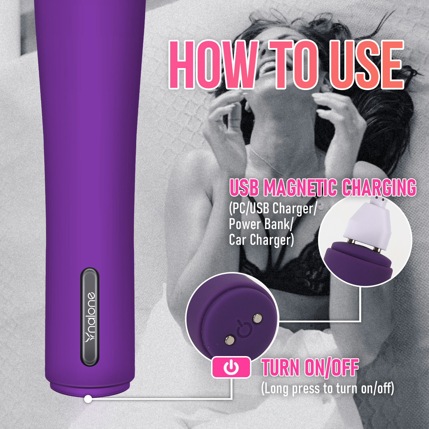 Women Mini Powerful Bullet Shape Vibrating Neck Body Massage Personal 20Speed