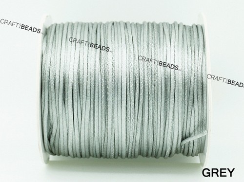 1MM Bugtail Satin Cord Shamballa Macrame Nylon Kumihimo Trim Variegated String - Picture 26 of 63